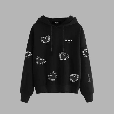 Sweatshirt à capuche 'Blvck x Keith Haring'