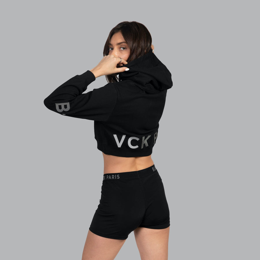 Blvck Bold Cropped Hoodie